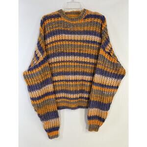 ASOS Oversized Striped Long Sleeves Colourful Sweater Women’s M Fall Boho Preppy